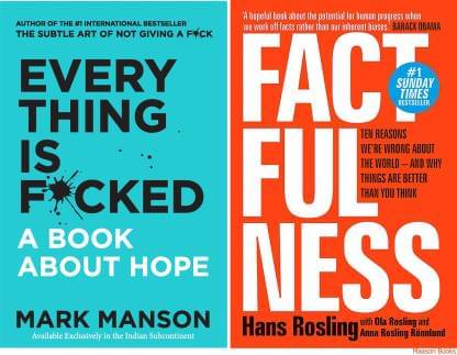 Everything Is F*cked & Factfulness (Paperback, Hans Rosling, Mark Manson) Everything Is F*cked & Factfulness (Paperback, Hans Rosling, Mark Manson)