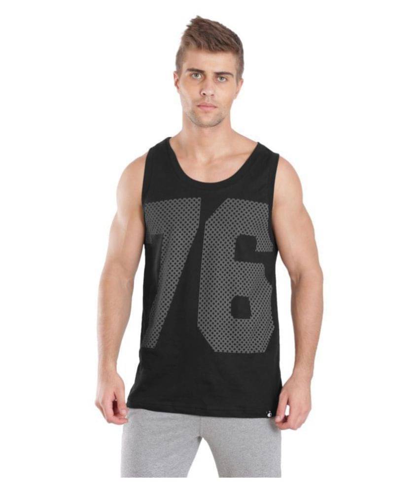 Jockey Black Sleeveless Vests Jockey Black Sleeveless Vests