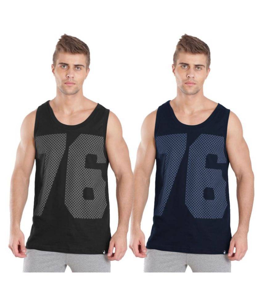 Jockey Multi Sleeveless Vests Pack of 2 Jockey Multi Sleeveless Vests Pack of 2