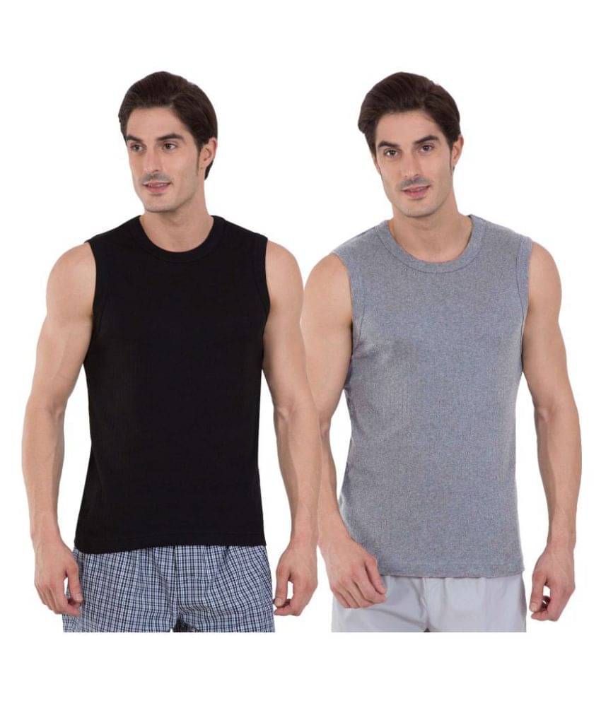 Jockey Multi Sleeveless Vests Pack of 2 Jockey Multi Sleeveless Vests Pack of 2