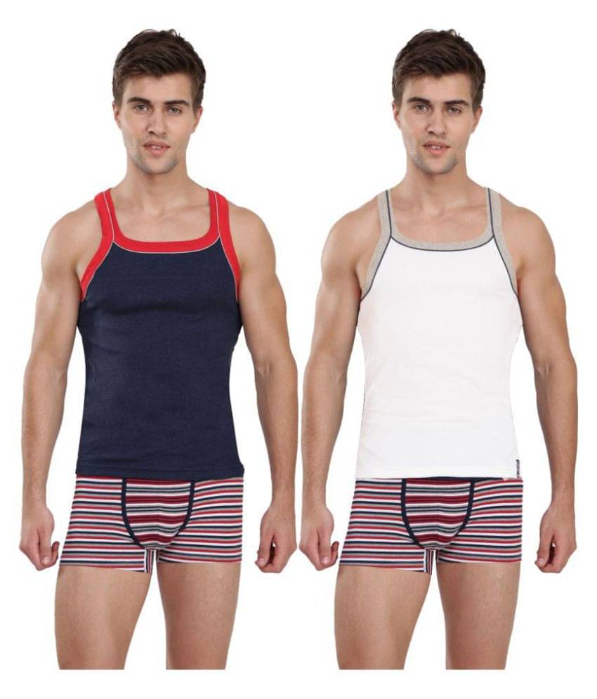 Jockey Multi Sleeveless Vests Pack of 2 Jockey Multi Sleeveless Vests Pack of 2