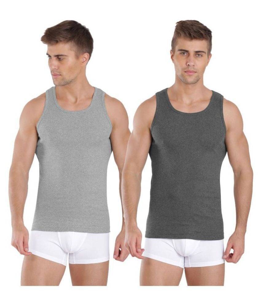 Jockey Multi Sleeveless Vests Pack of 2 Jockey Multi Sleeveless Vests Pack of 2