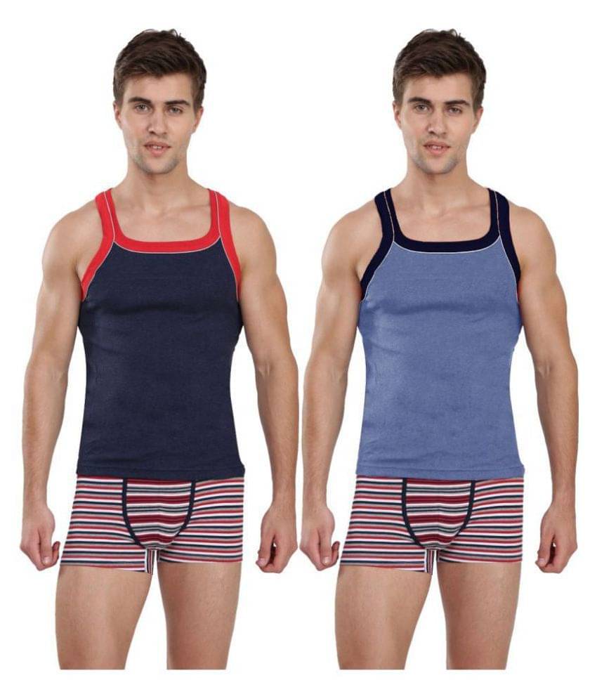 Jockey Multi Sleeveless Vests Pack of 2 Jockey Multi Sleeveless Vests Pack of 2