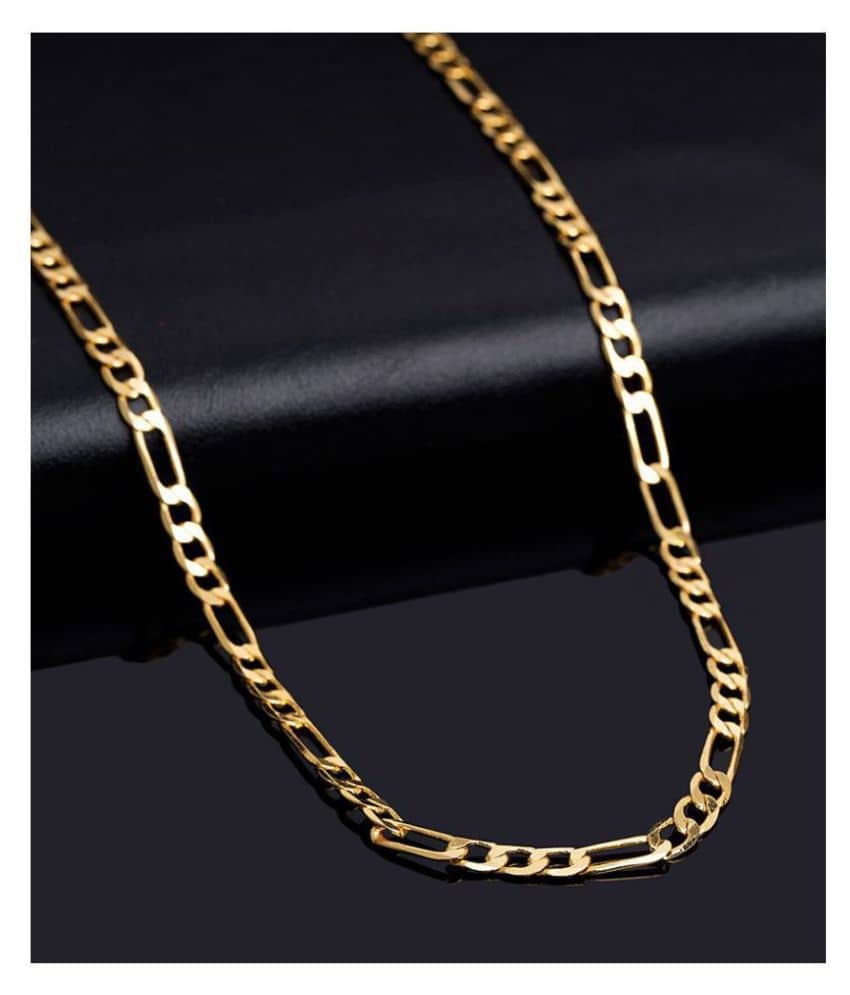H M PRODUCT Gold Plated Chain ( Set of 1 )