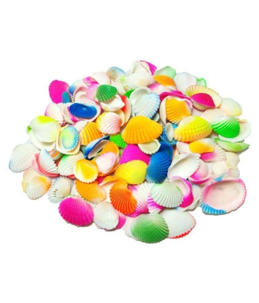     			DS Multi-color Sea shells for Garden Aquarium, table, vase, fountain, 150 gm