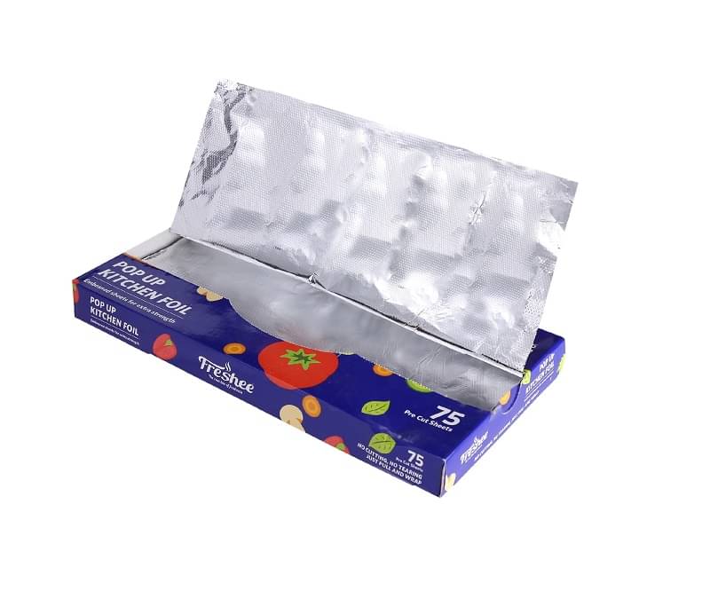     			Freshee 75 Pre Cut Aluminium Foil Sheet 30 cm x 27 cm Pack of 2