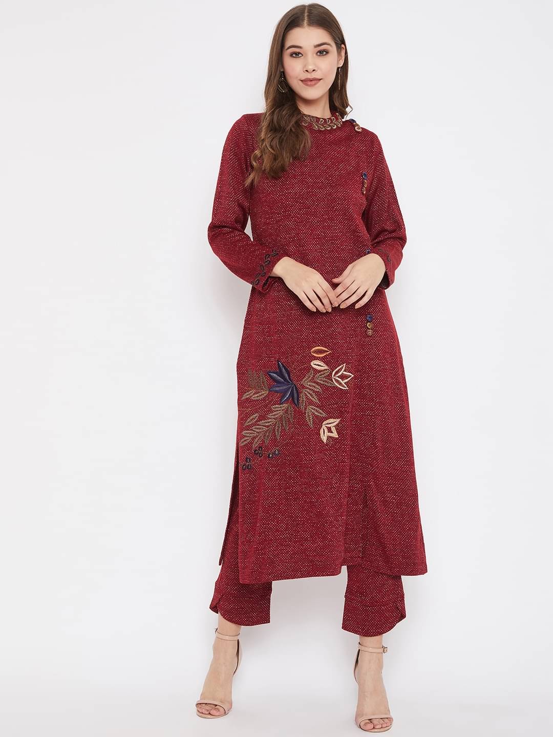     			zigo Acrylic Kurti With Palazzo - Stitched Suit