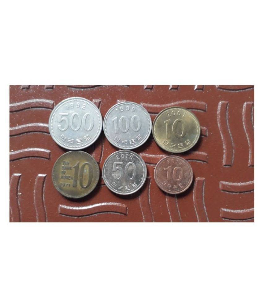     			6 ALL DIFFERRENT PIECES SET - KOREA