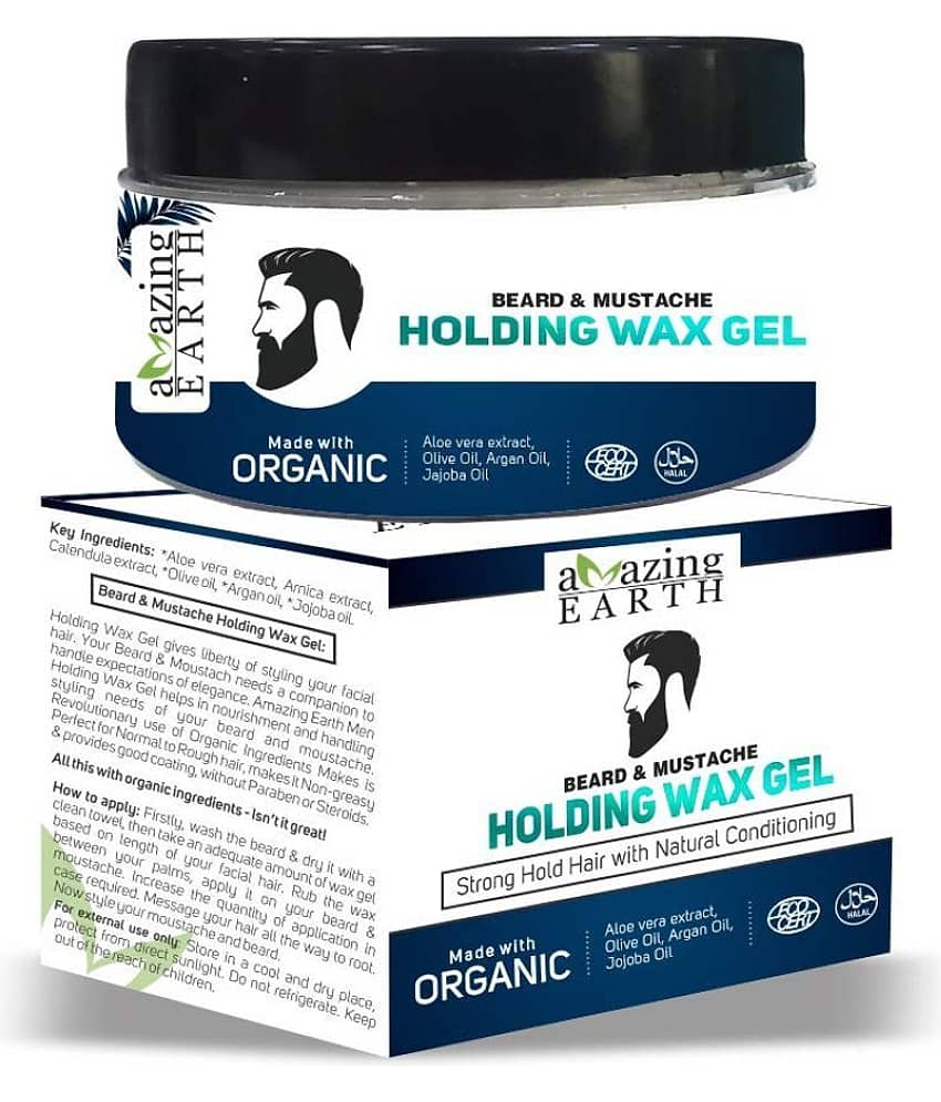 AMAzing EARTH Certified Organic Beard & Mustache Holding Wax Gel for Men - Jewellery Sets | Buy online on ZillyBuy