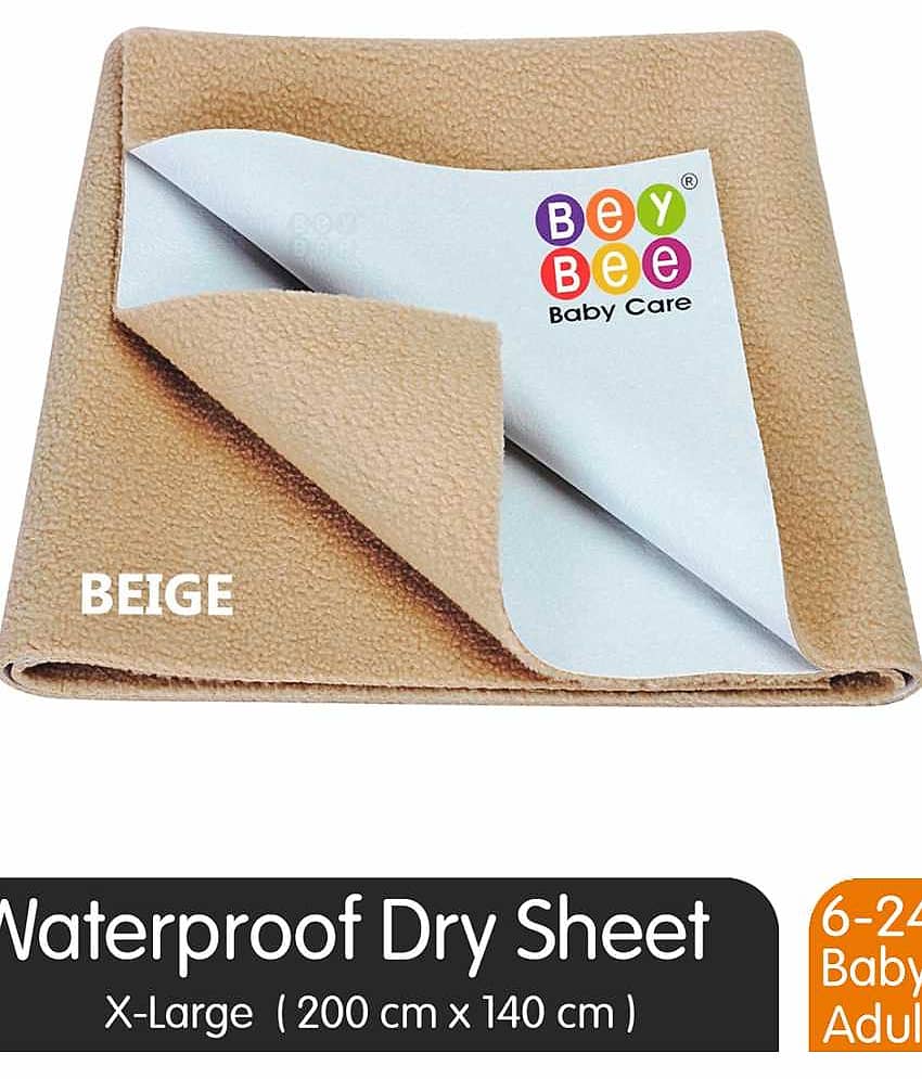 BeyBee Quick Dry Waterproof Protector Dry Sheet - X-Large (Beige)