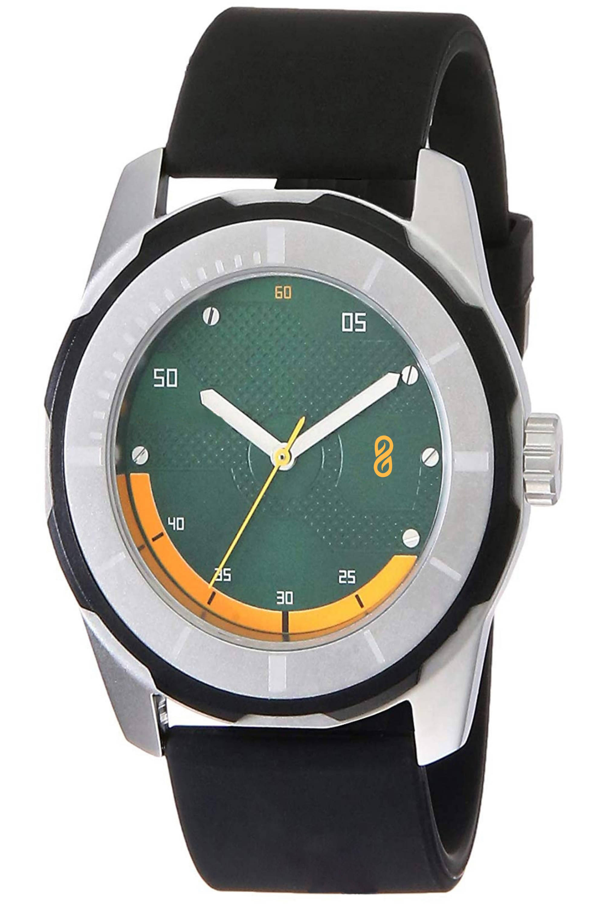     			DIGITRACK - Black Silicon Analog Men's Watch