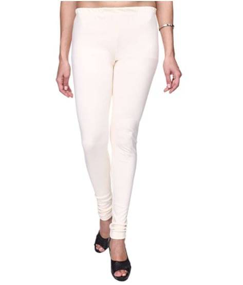     			TULSI CRAFTED WITH HEART - White Lycra Women's Leggings ( Pack of 1 )