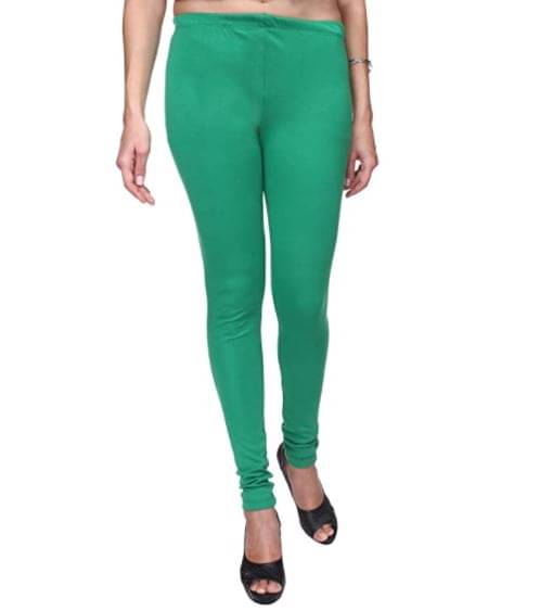     			TULSI CRAFTED WITH HEART - Green Lycra Women's Leggings ( Pack of 1 )