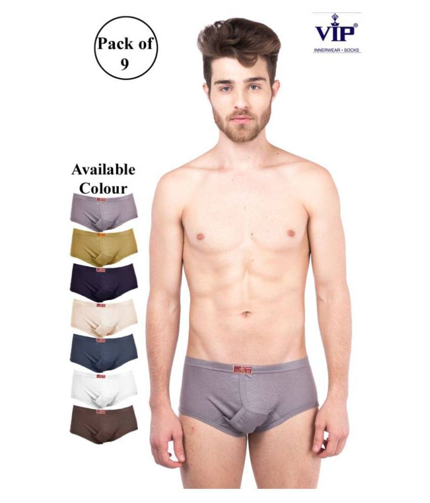     			VIP Multi Brief Pack of 9