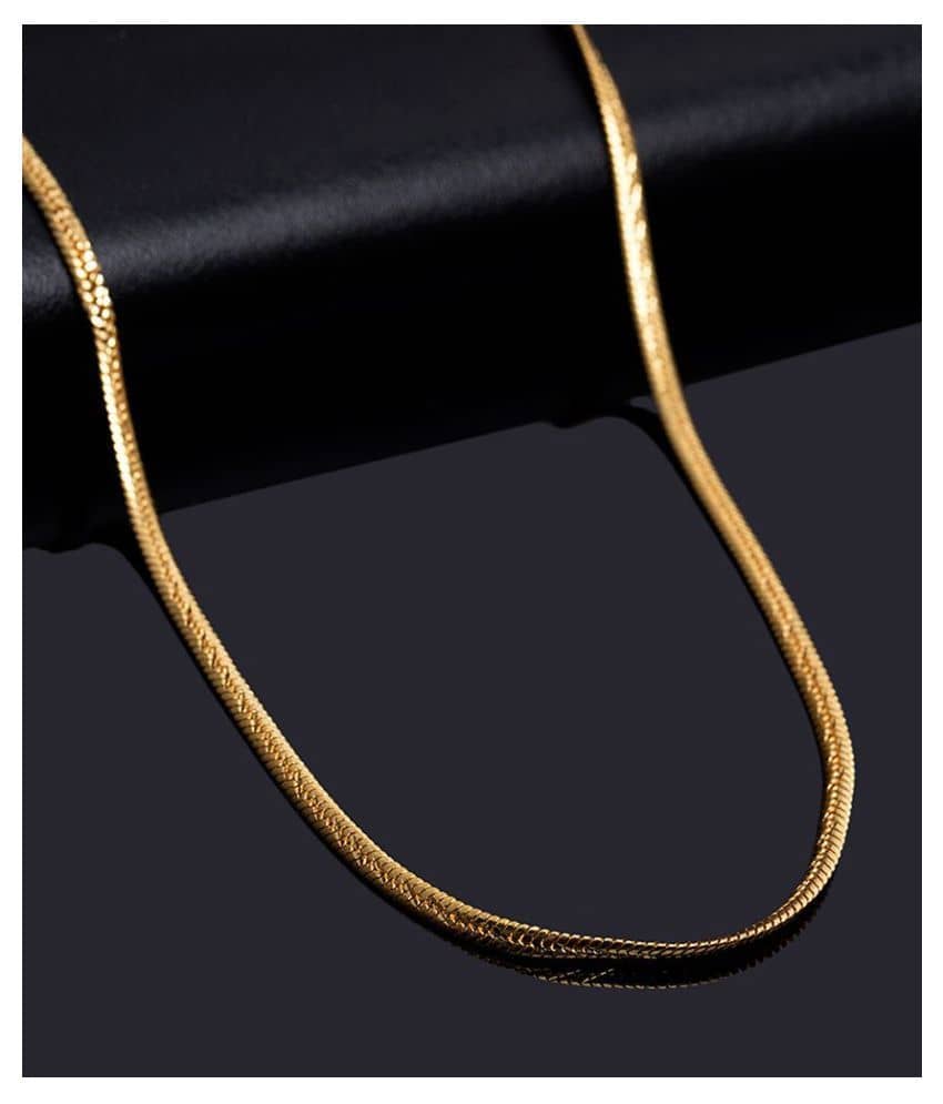 H M PRODUCT Gold Plated Chain ( Set of 1 )