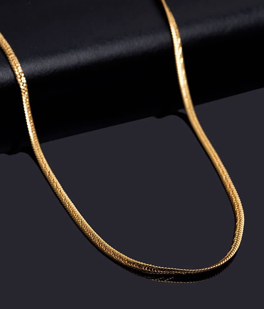 H M PRODUCT Gold Plated Chain ( Set of 1 )