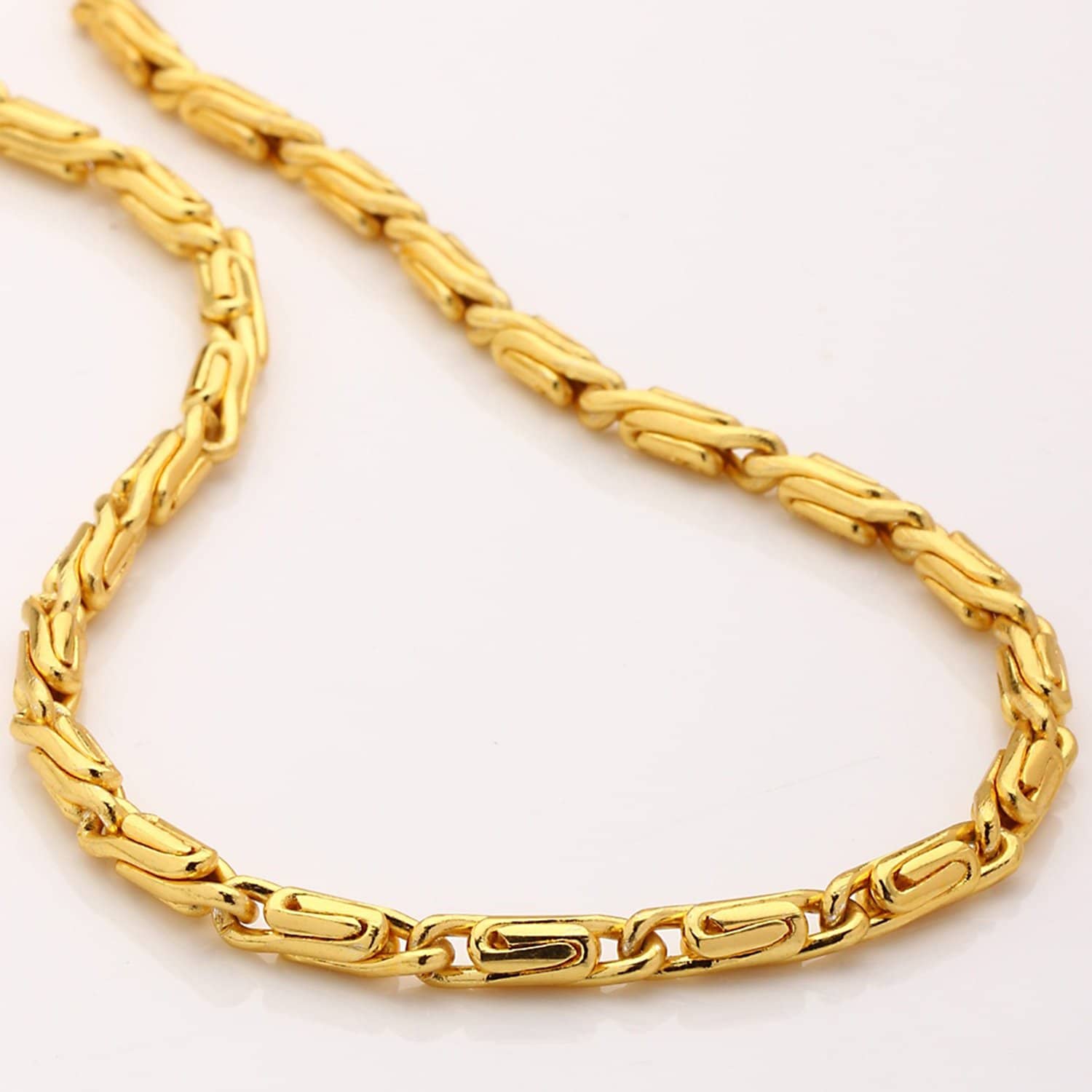 H M PRODUCT Gold Plated Chain ( Set of 1 )
