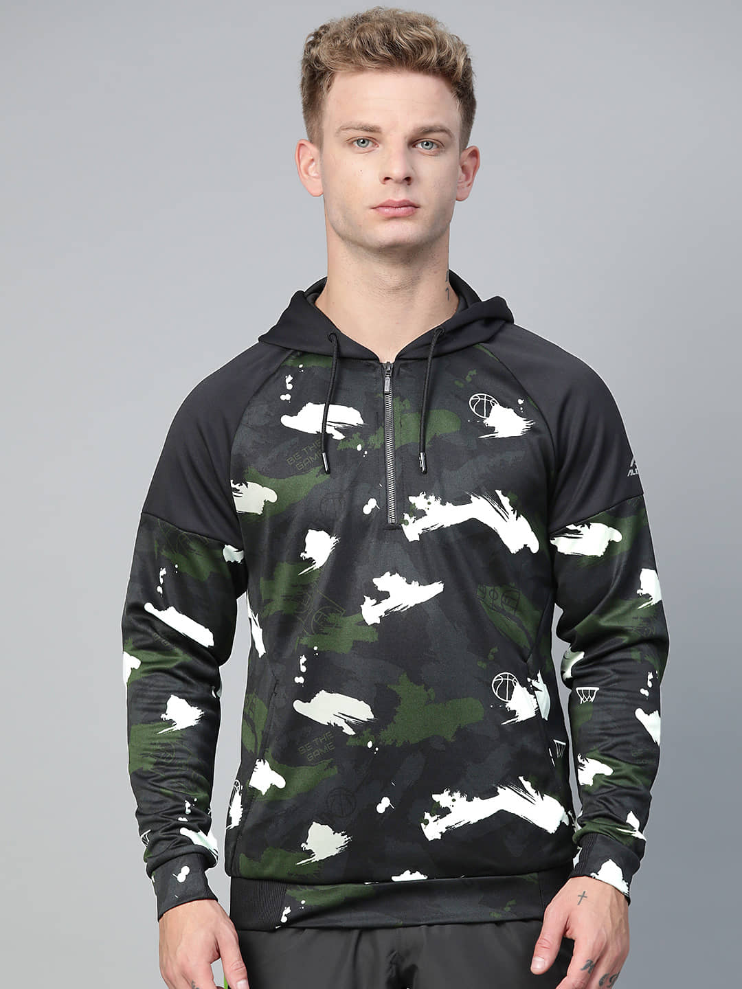 Alcis Olive Polyester Sweatshirt Single Pack