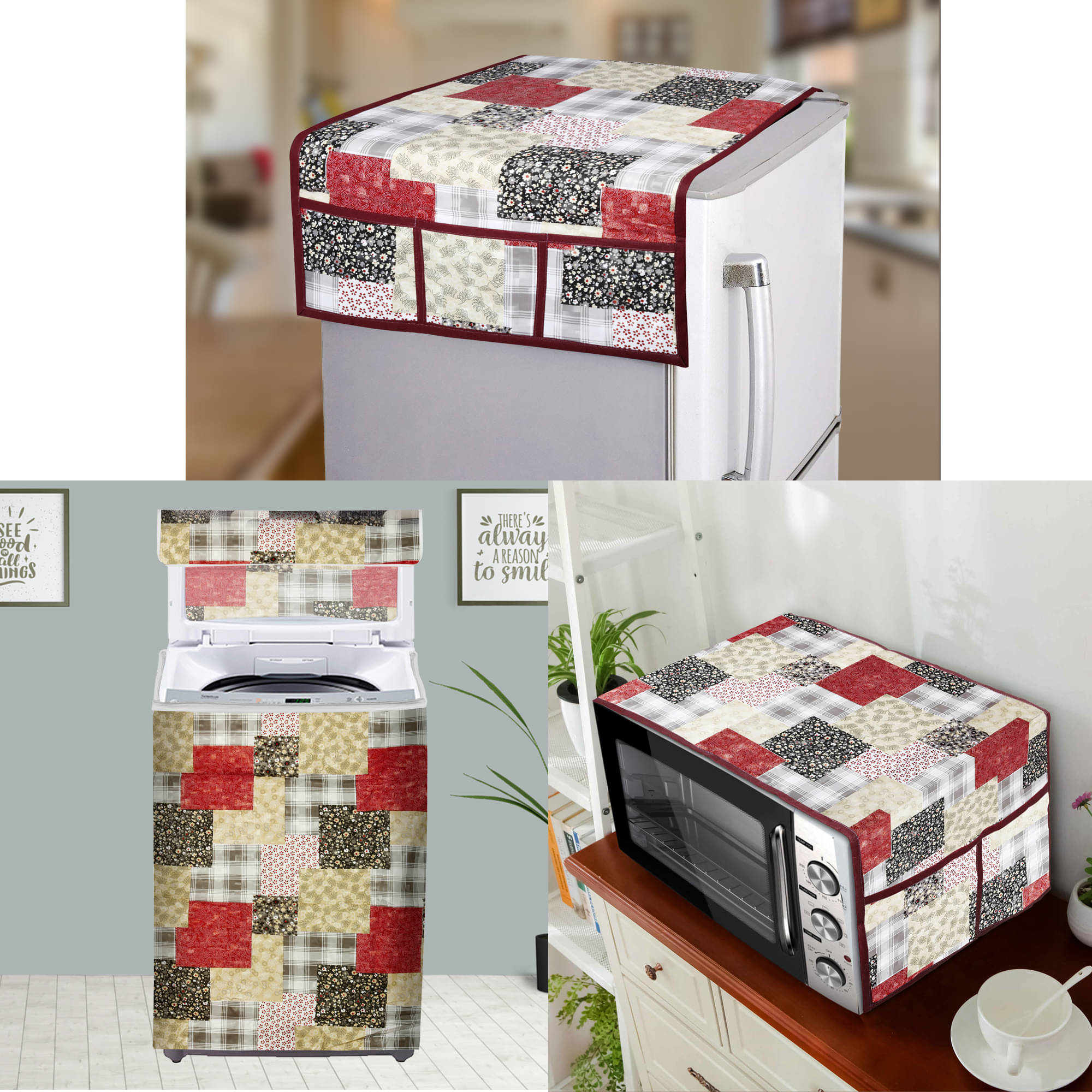 E-Retailer Set of 3 PVC Multi Fridge Top Cover E-Retailer Set of 3 PVC Multi Fridge Top Cover