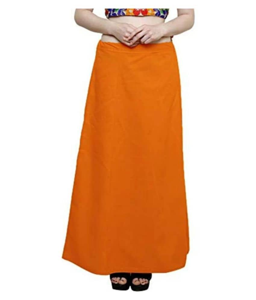Perfect cloth store Orange Cotton Petticoat