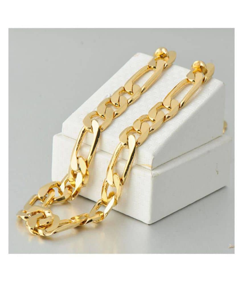 H M PRODUCT Gold Plated Chain ( Set of 1 )