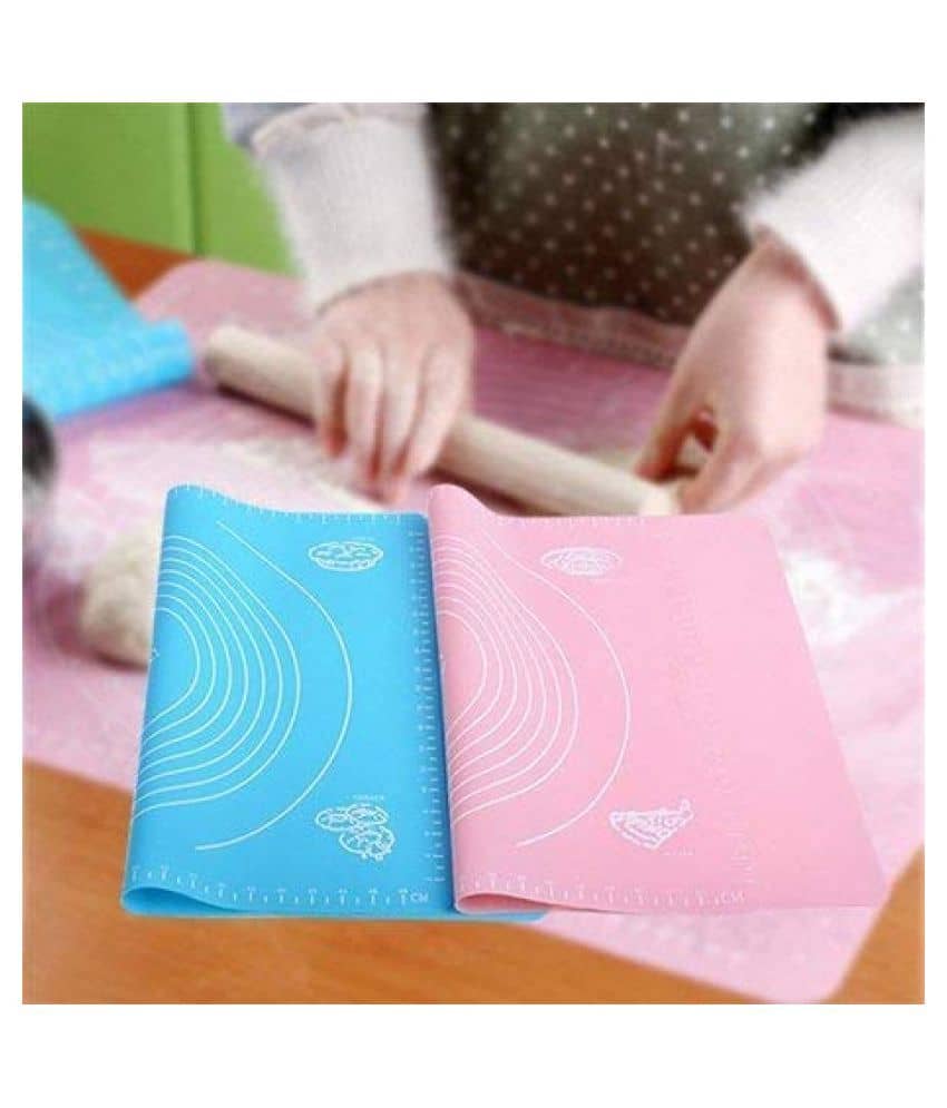 Home Cloud Silicon Reusable Pastry Fondant Dough roti chapati Rolling Baking Sheet mat - Cookware | Buy online on ZillyBuy