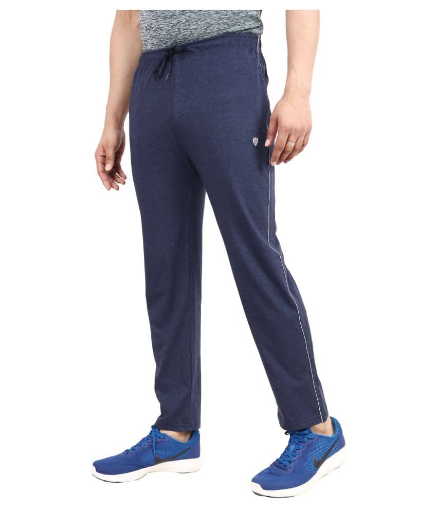 NEUVIN Blue Cotton Trackpants Single - Track Pants | Buy online on ZillyBuy