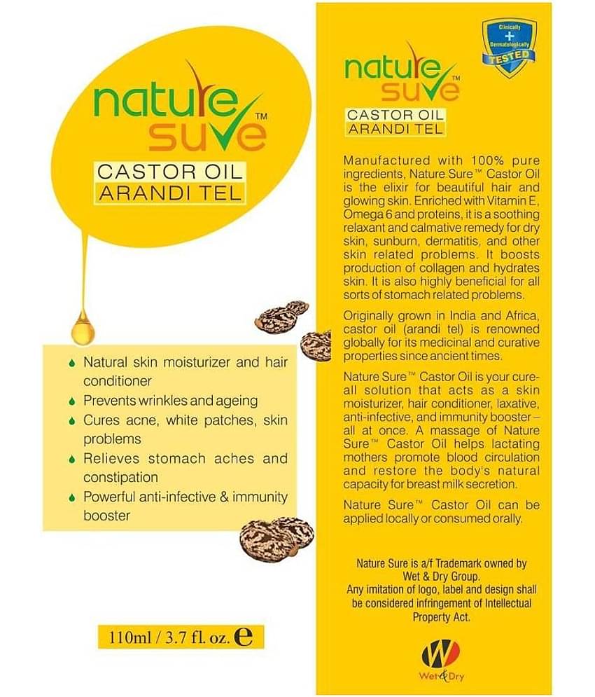 Nature Sure Damage & Repair Castor Oil 110 ml ( Pack of 1 )
