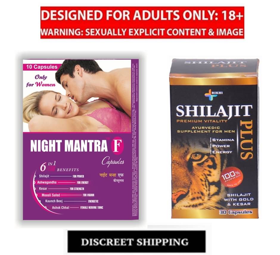    			Rikhi Shilajit Plus 30 Capsule & Night Mantra F Capsule For Women Pack of 10x10=100 Capsule