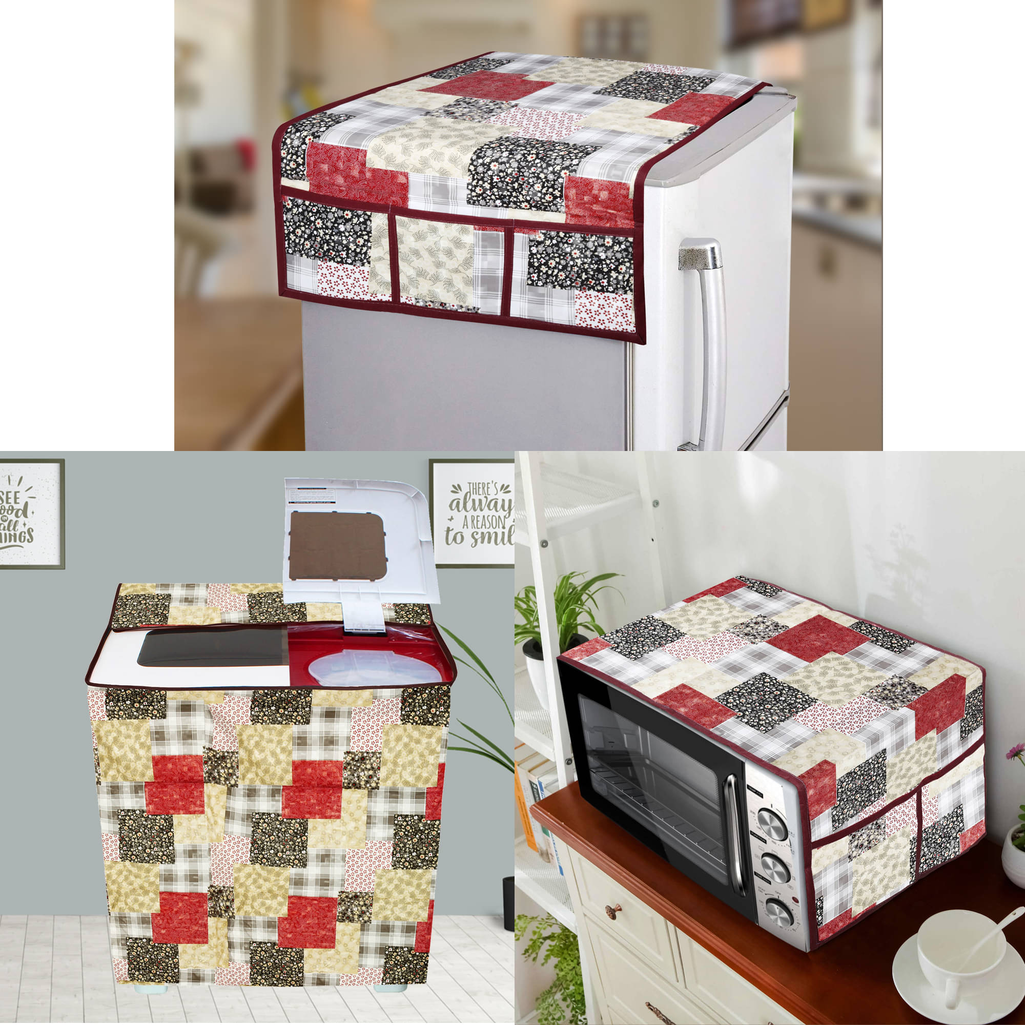 E-Retailer Set of 3 PVC Multi Fridge Top Cover E-Retailer Set of 3 PVC Multi Fridge Top Cover