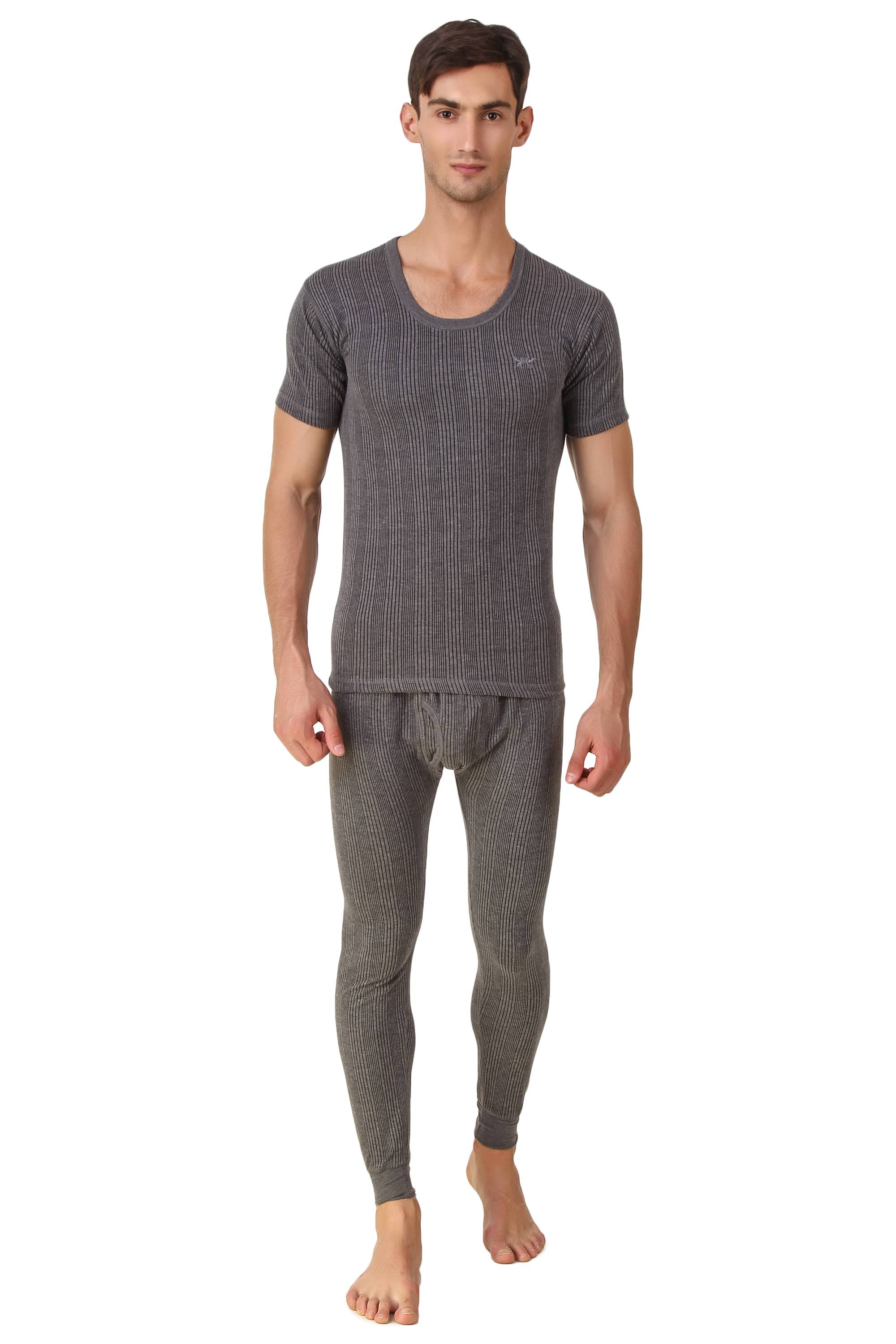 Hap Kings Pack of 1 Cotton Blend Thermal Sets For Men's ( Grey ) Hap Kings Pack of 1 Cotton Blend Thermal Sets For Men's ( Grey )