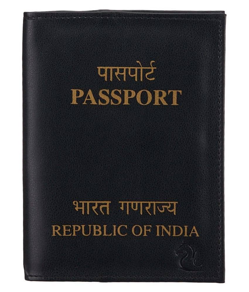 Kara KA9616039BL P.U. Black Passport Holder - Handbags | Buy online on ZillyBuy