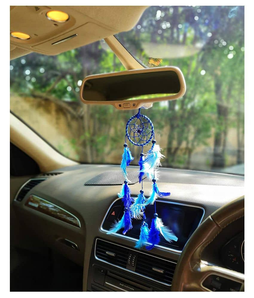 New Lucky Collection Dream Catcher In Car Decor Blue