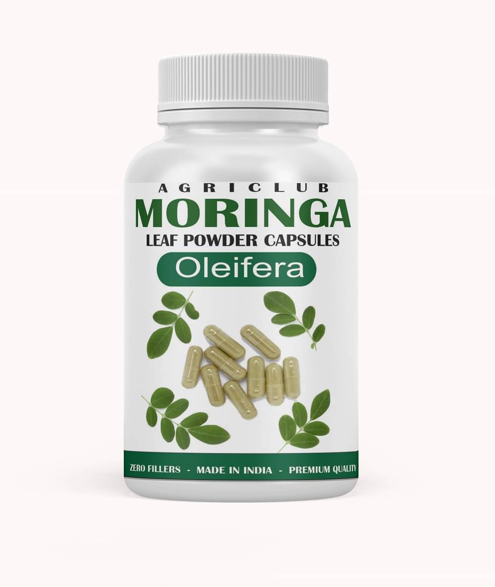 Agri Club Moringa Leaf Powder Capsule 60pcs Pack of 1 Agri Club Moringa Leaf Powder Capsule 60pcs Pack of 1