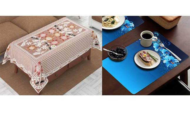 4 Seater PVC Set of 7 Table Cover & Table Mats 4 Seater PVC Set of 7 Table Cover & Table Mats