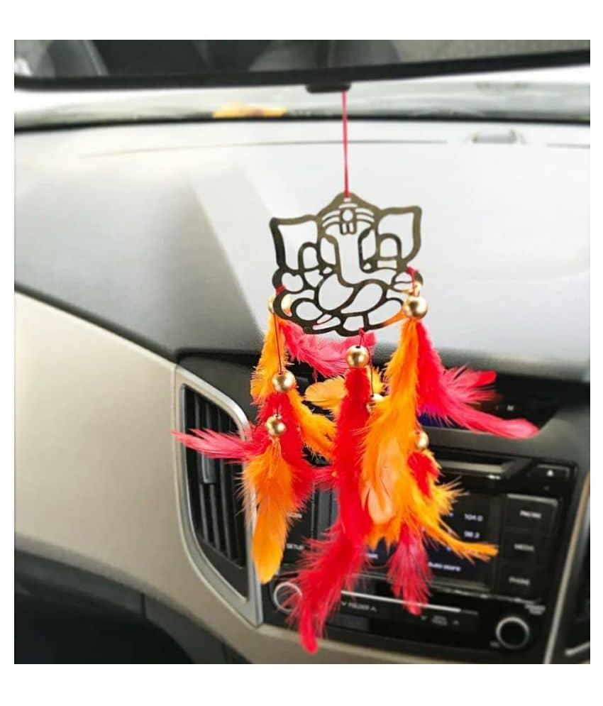 Lucky Traders Dream Catcher In Car Decor Orange