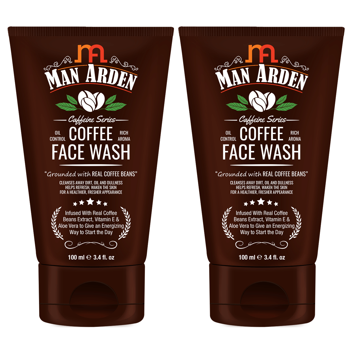 Man Arden Coffee Face Wash 100 mL Pack of 2
