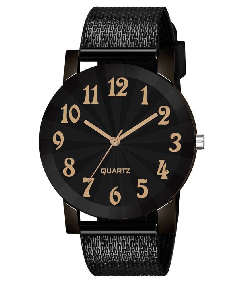     			DECLASSE - Black Silicon Analog Men's Watch