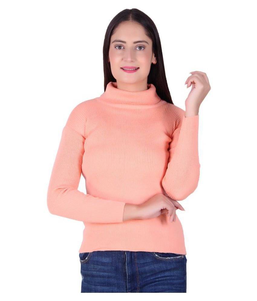 Ogarti Woollen Peach Pullovers Ogarti Woollen Peach Pullovers
