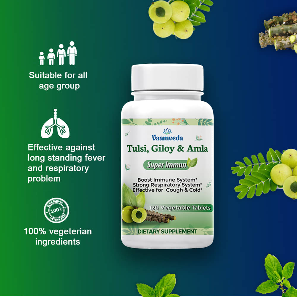     			Vaamveda Giloy Amla Immunity Weight Fat Loss  Capsules 120 no.s Natural Single Pack