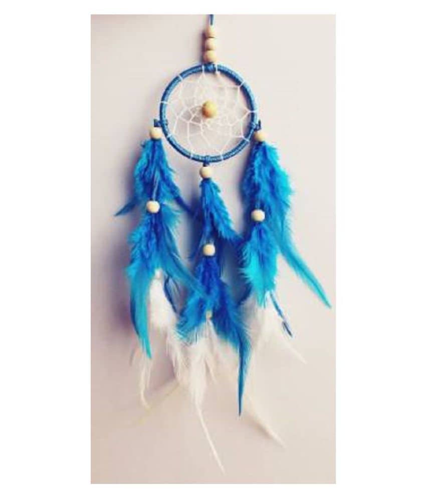 new lucky Dream Catcher In Car Decor Blue
