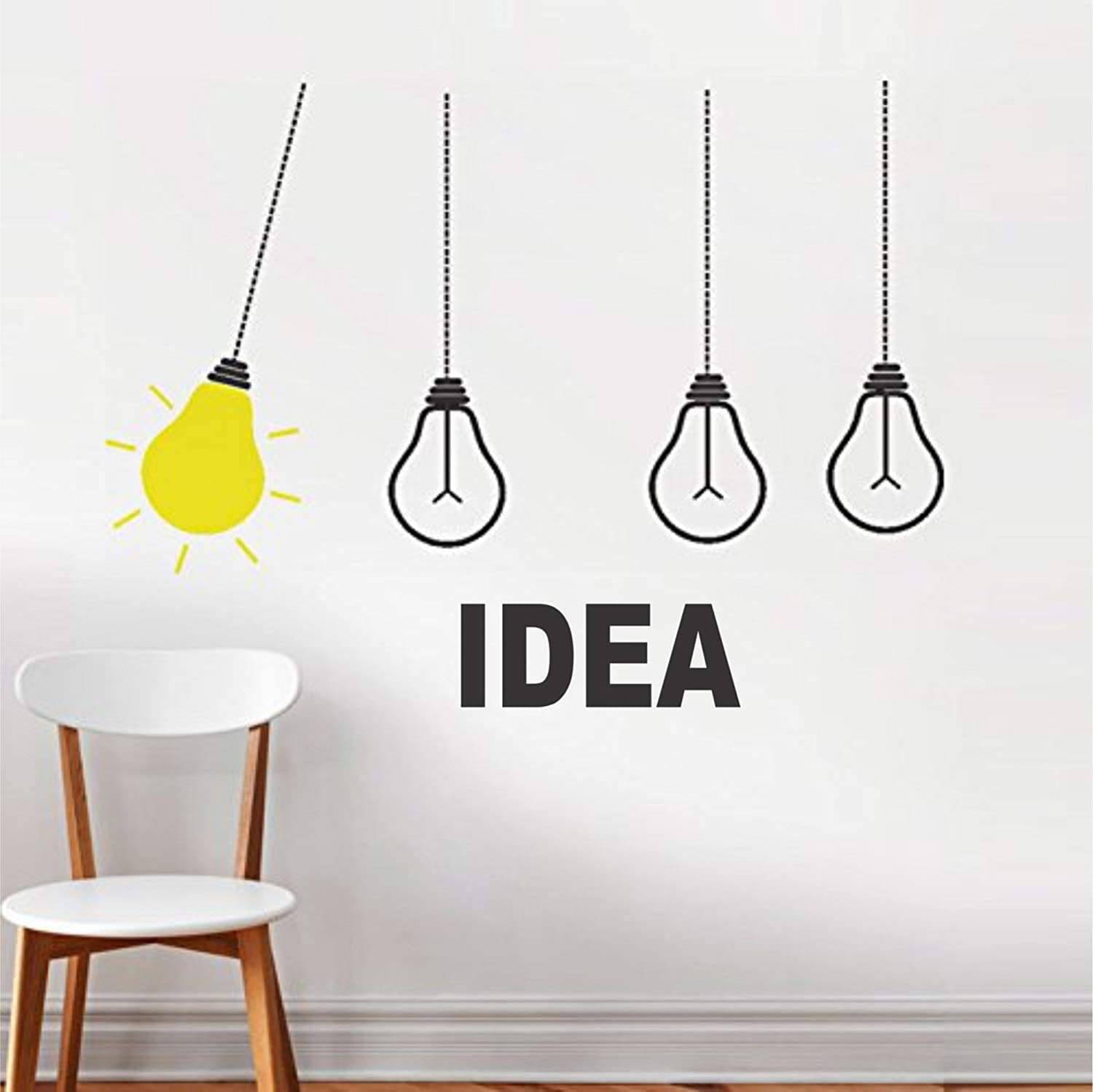     			Asmi Collection Self Adhesive Idea Wall Stickers Motivational/Quotes Sticker ( 80 x 94 cms )