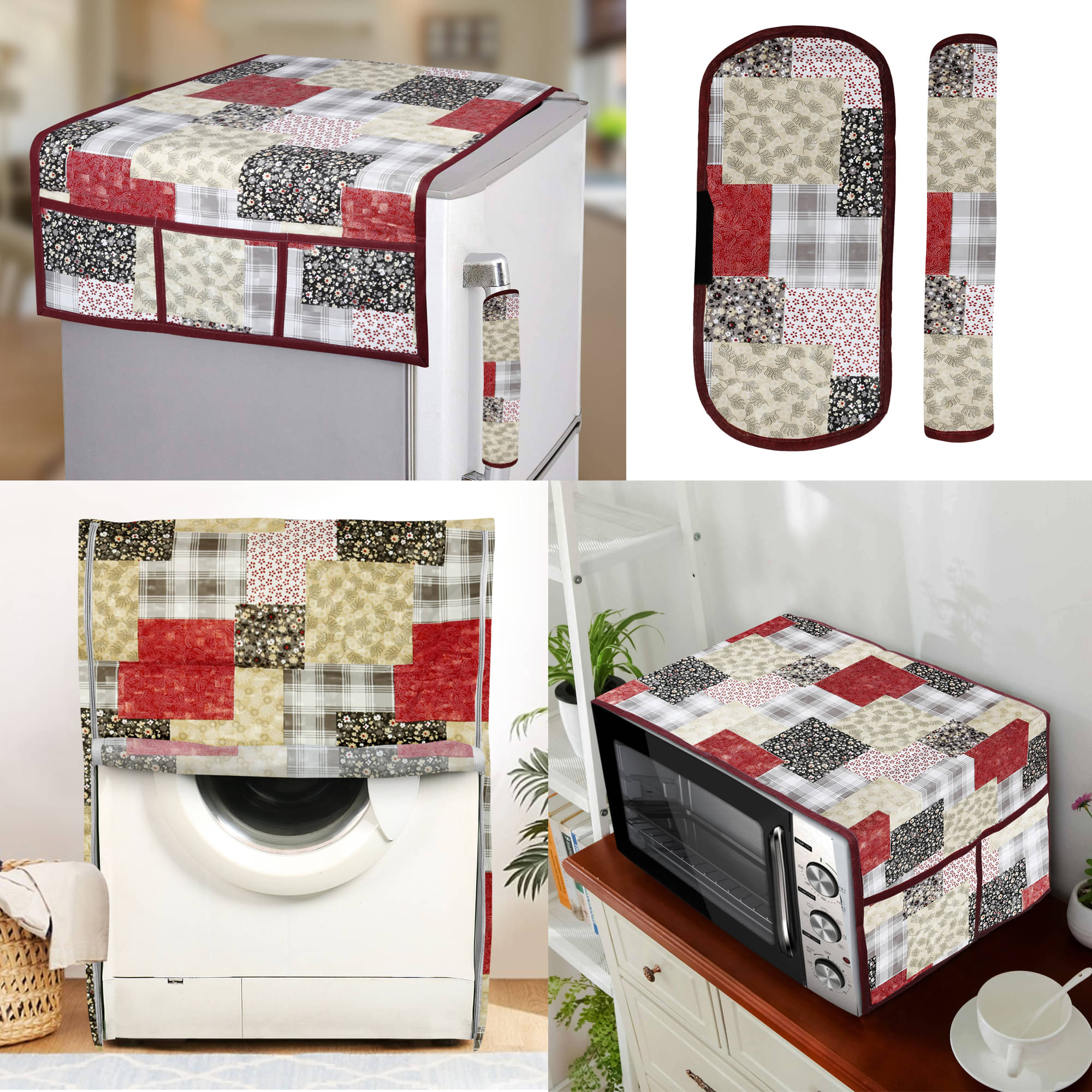     			E-Retailer Set of 5 PVC Multi Fridge Top Cover