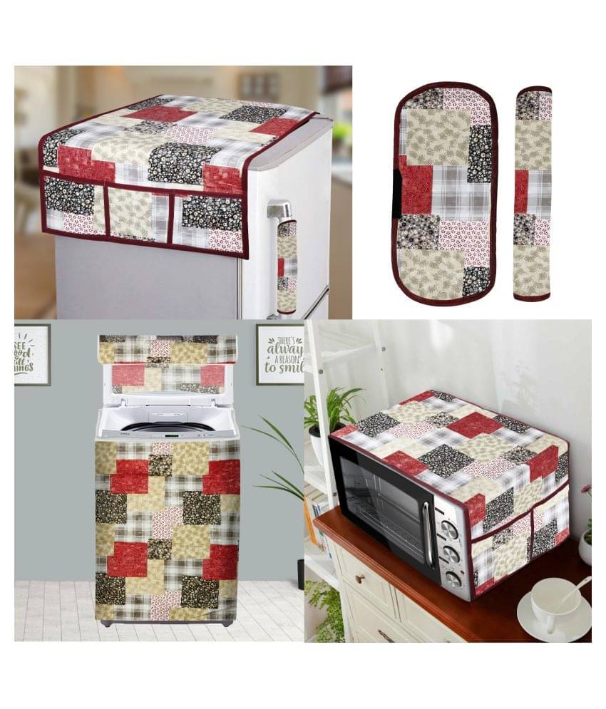     			E-Retailer Set of 5 PVC Multi Fridge Top Cover