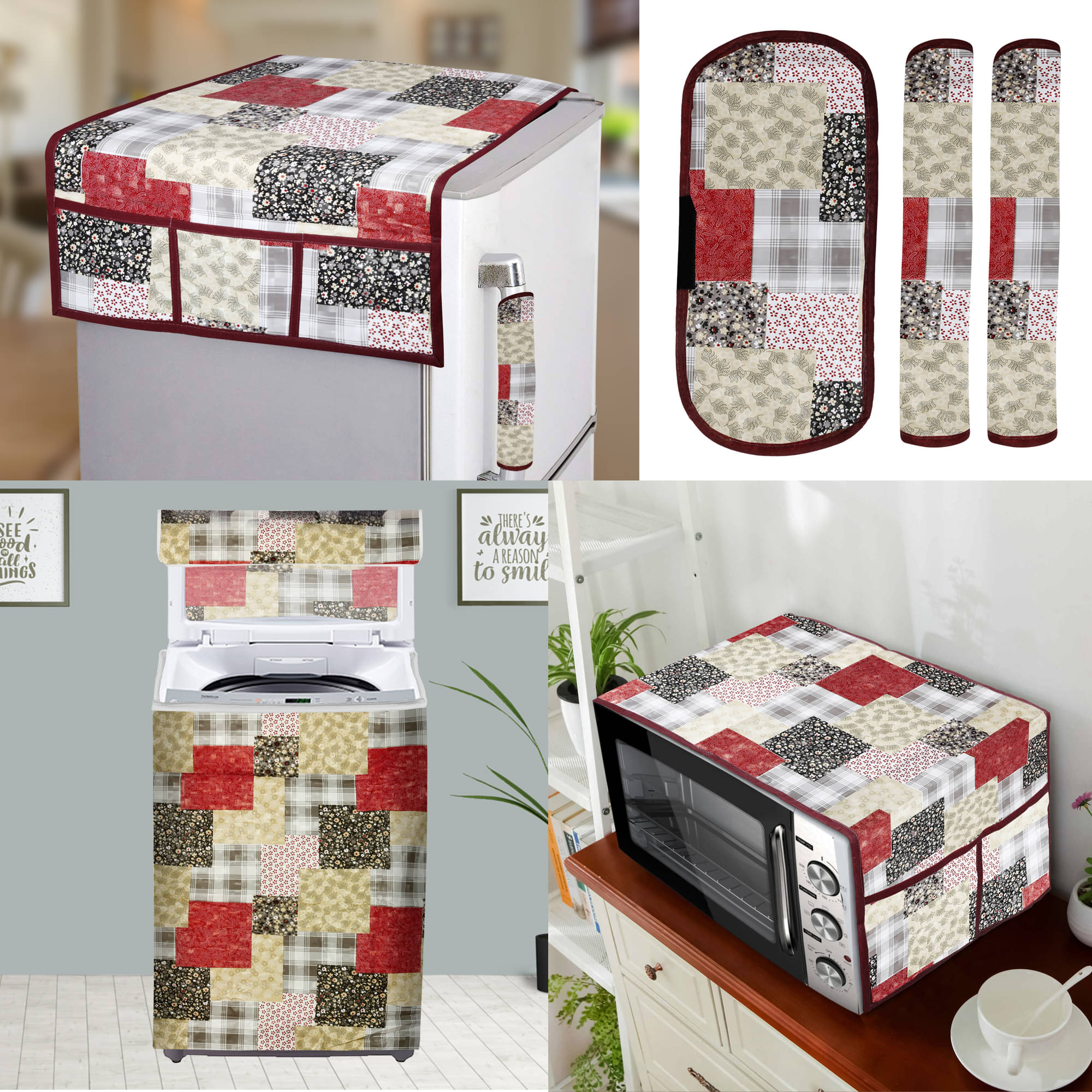    			E-Retailer Set of 6 PVC Multi Fridge Top Cover