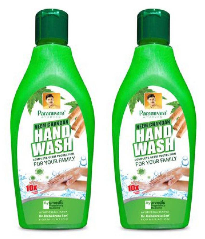 Parampara Ayurvedic Neem Chandan Hand Wash 290 mL Pack of 2 Parampara Ayurvedic Neem Chandan Hand Wash 290 mL Pack of 2
