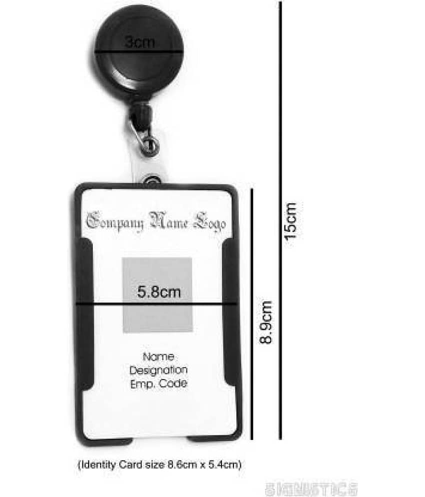 Plastic ID Badge Holder, ID Badge Reel - Stationery | Buy online on ZillyBuy
