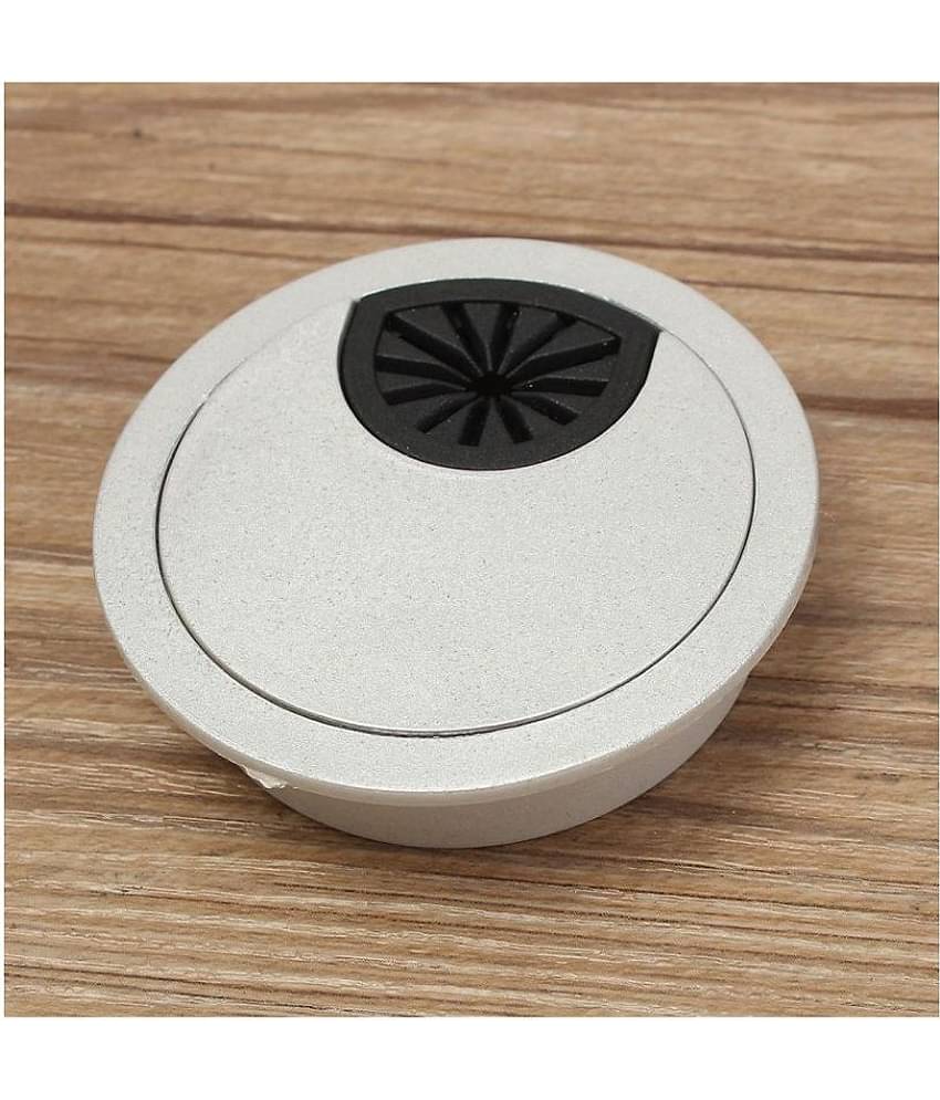 1Pcs 50mm ABS Plastic Desk Wire Hole Cover Base Computer Grommet Table Cable Outlet Port Surface Line Box Furniture Hardware