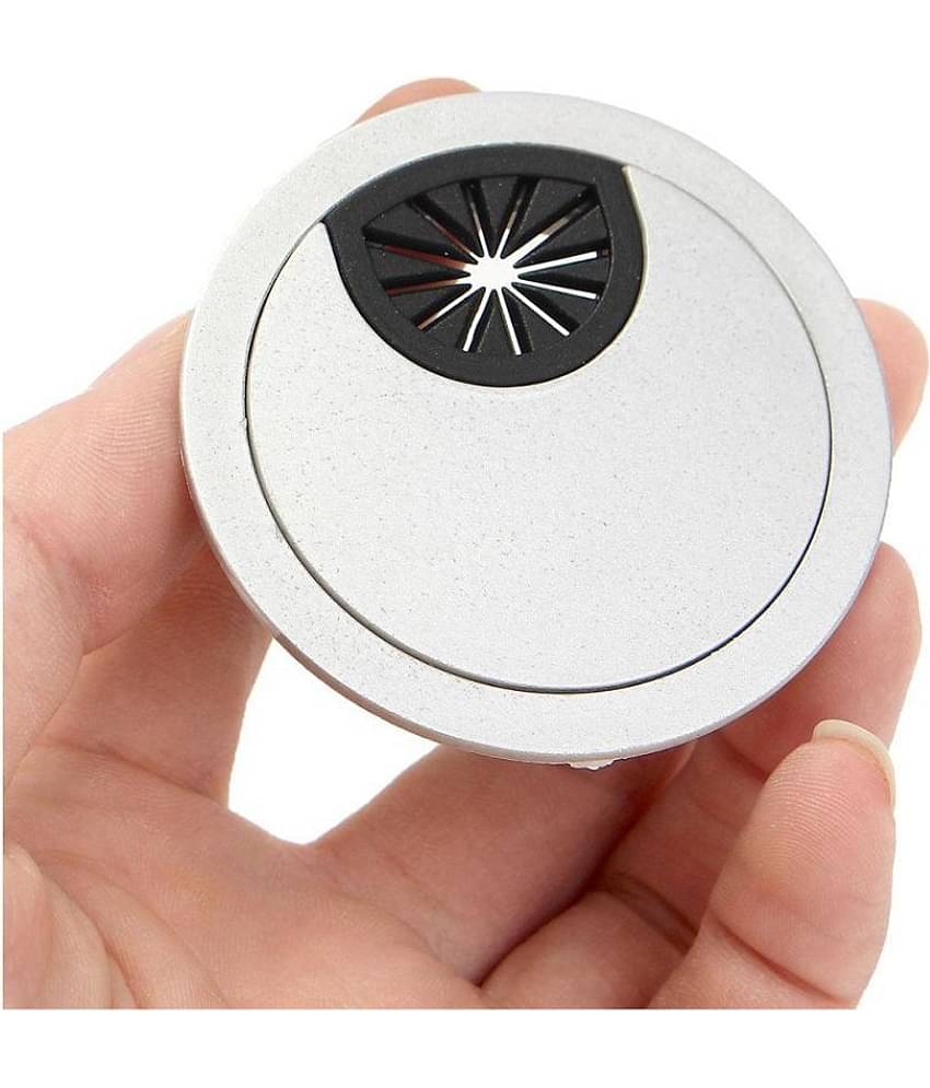 1Pcs 50mm ABS Plastic Desk Wire Hole Cover Base Computer Grommet Table Cable Outlet Port Surface Line Box Furniture Hardware