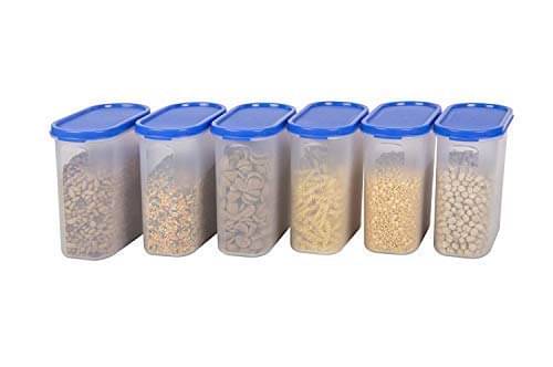 Analog kitchenware Grocery, Dal, Pulse Polyproplene Food Container Set of 6 2000 mL Analog kitchenware Grocery, Dal, Pulse Polyproplene Food Container Set of 6 2000 mL